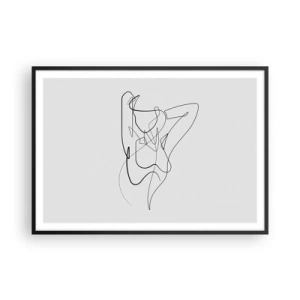 Plagát v čiernom ráme - Ty si záhada… - 100x70 cm