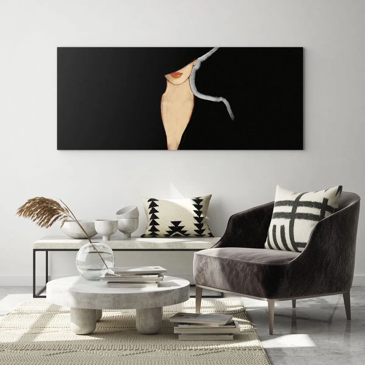 Obraz na skle - Elegancia a štýl - 100x40 cm