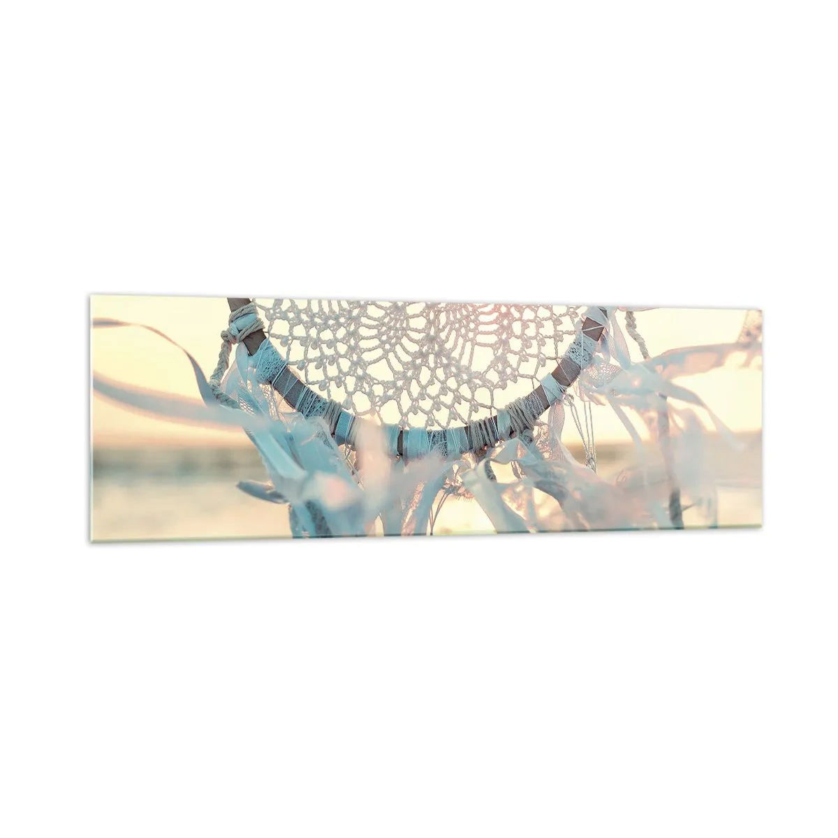 Obraz na skle - Čipkový totem - 160x50 cm