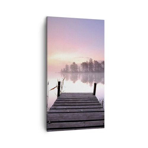 Obraz na plátne - Z ľaliovej hmly… - 45x80 cm