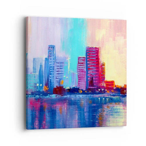 Obraz na plátne - Vykúpané vo farbách - 40x40 cm