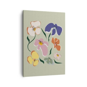 Obraz na plátne - Fialky - 50x70 cm