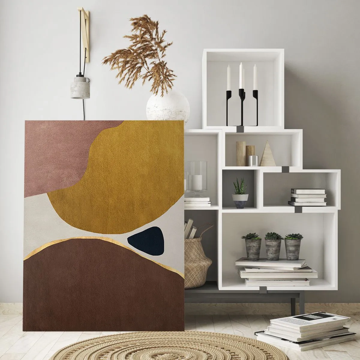 Obraz na skle - Abstrakcia – miesto v priestore - 80x120 cm