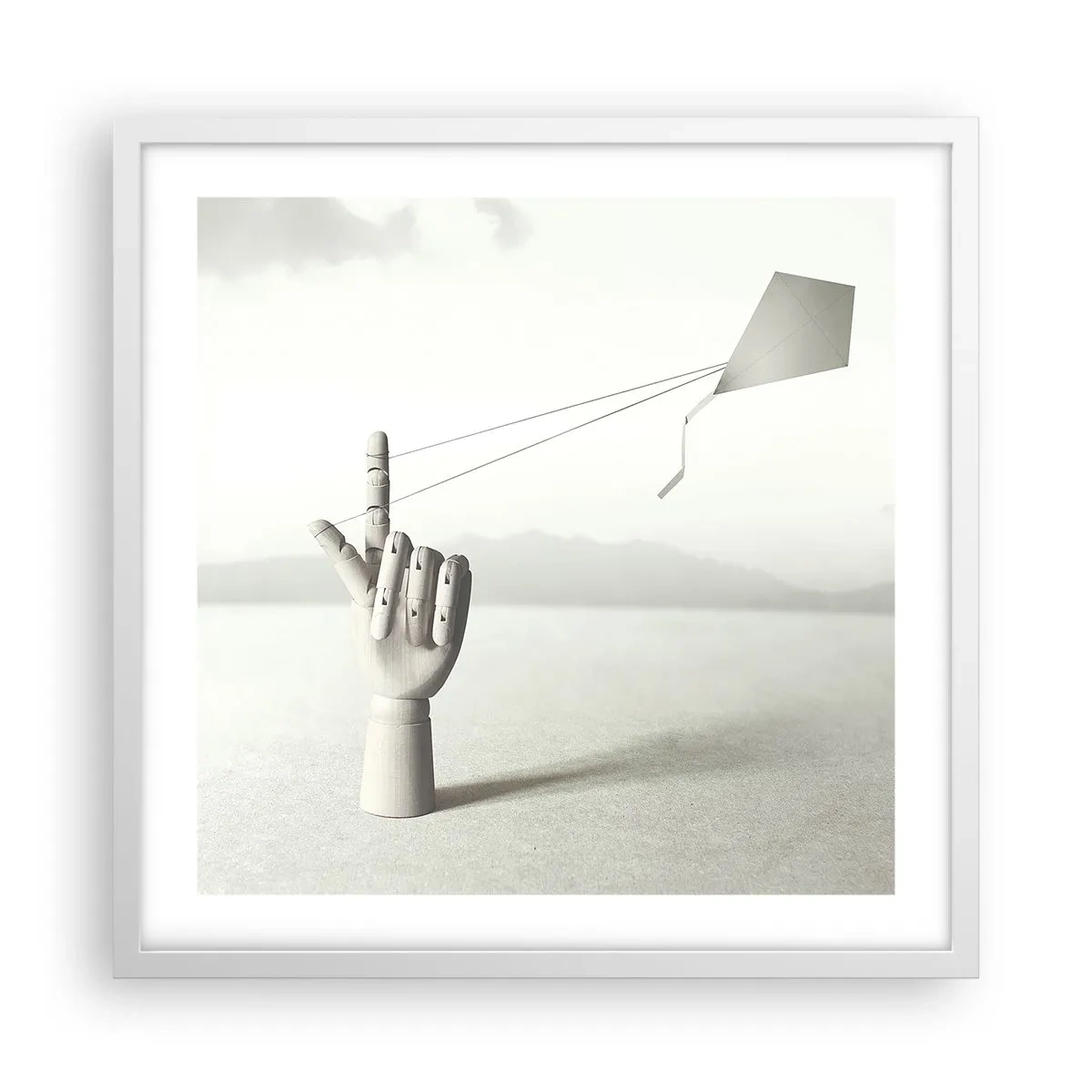 Plagát v bielom ráme - Výzva - 50x50 cm