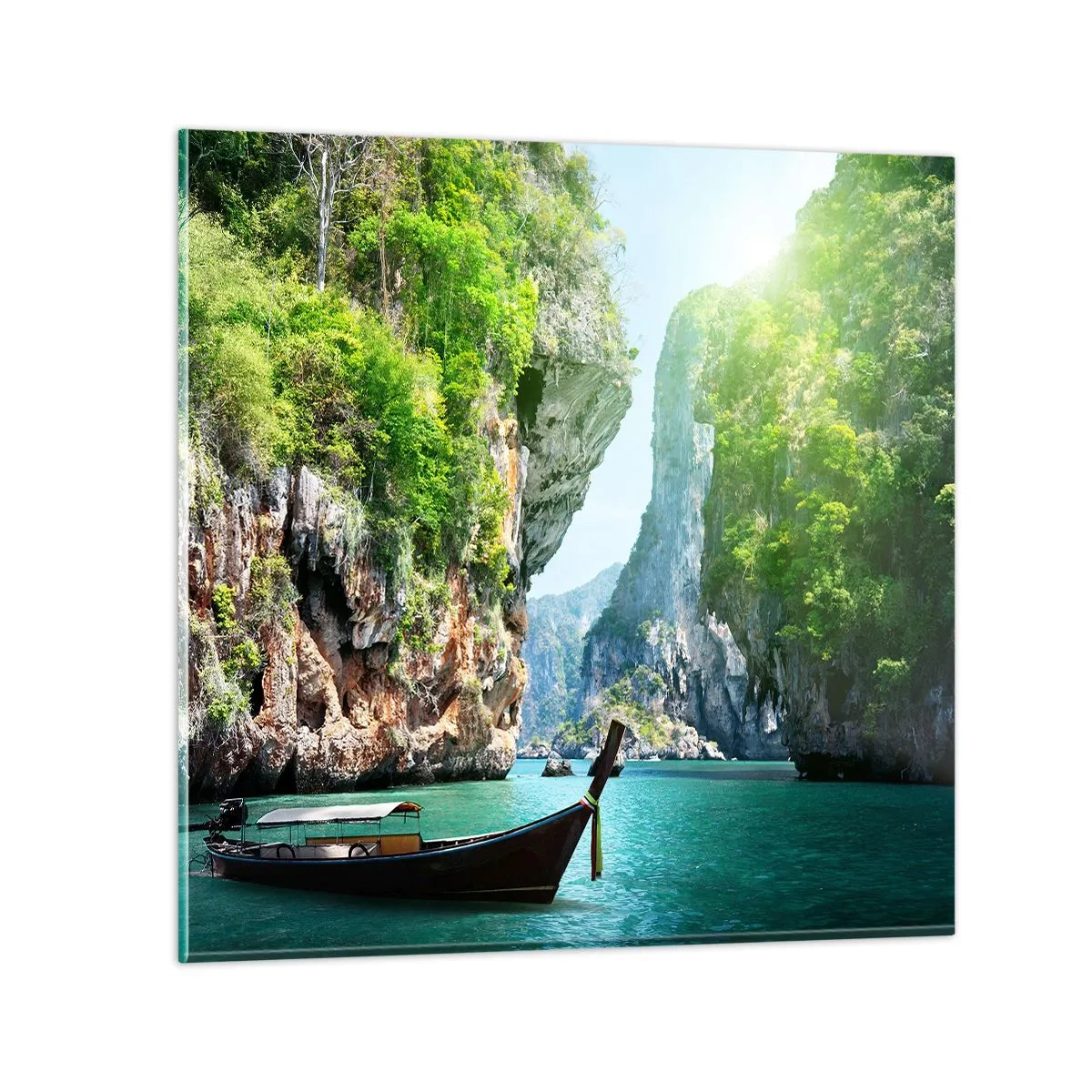 Obraz na skle - Pozvánka na exotickú cestu - 40x40 cm