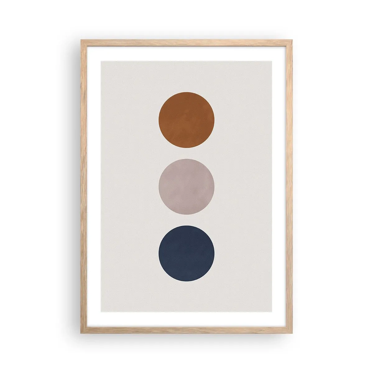 Plagát v ráme zo svetlého duba - Symbol dokonalosti - 50x70 cm