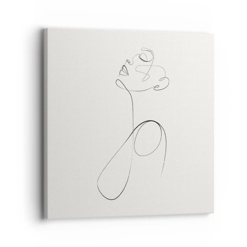 Obraz na plátne - Zamotaná v snoch - 30x30 cm