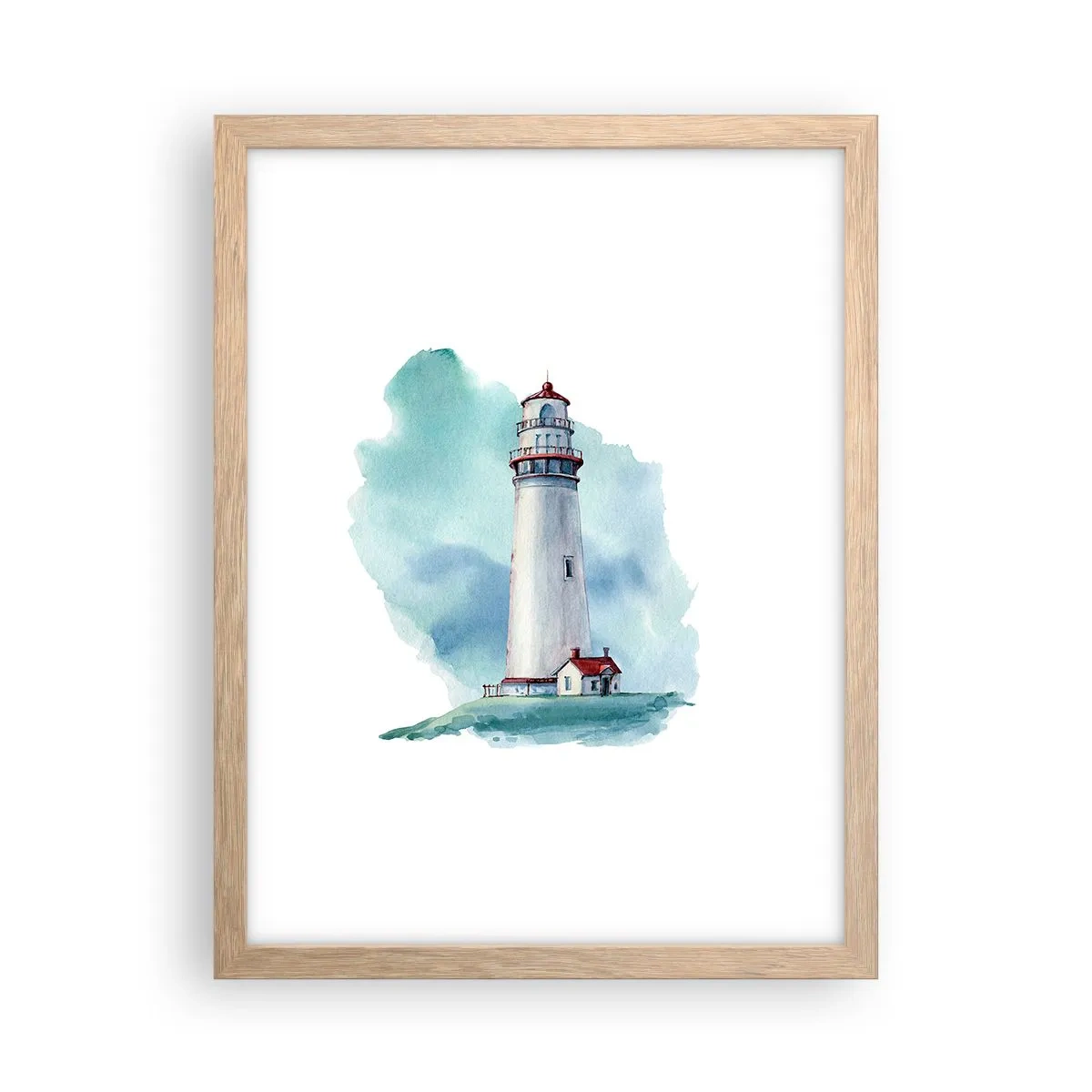 Plagát v ráme zo svetlého duba - Nežná sestra blankytu - 30x40 cm