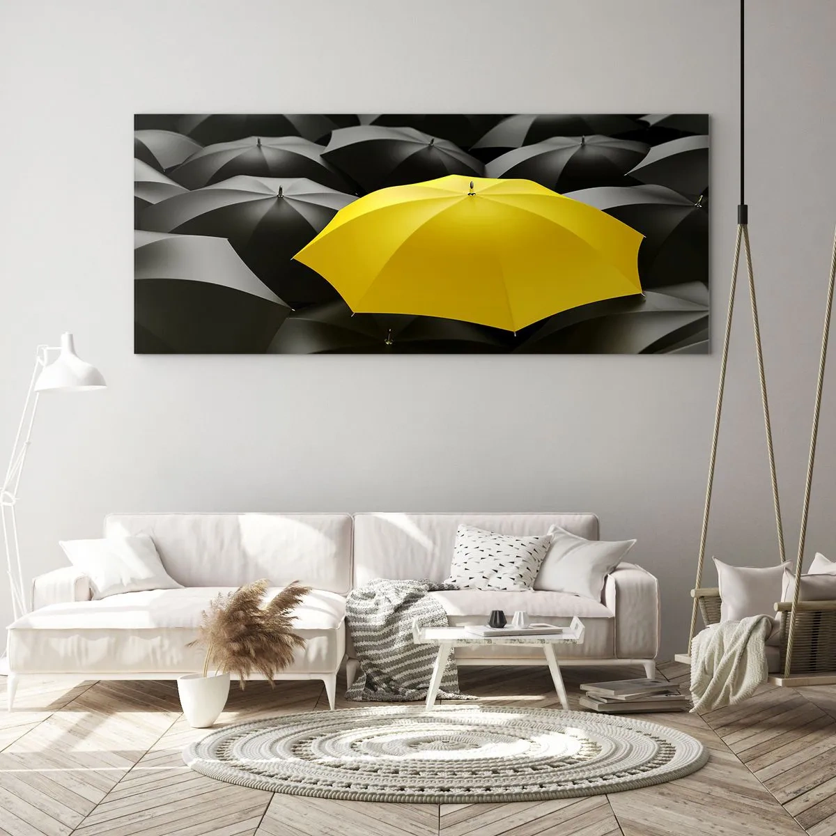 Obraz na skle - Zbohom smútku - 90x30 cm