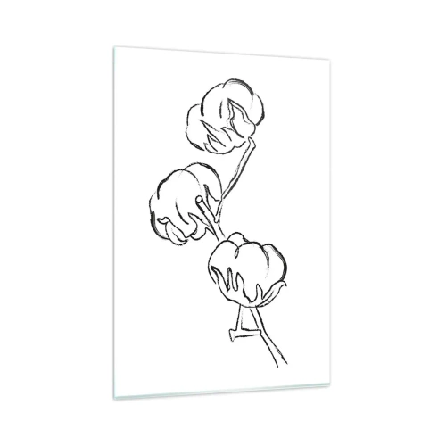 Obraz na skle - Bavlnené páperie - 80x120 cm