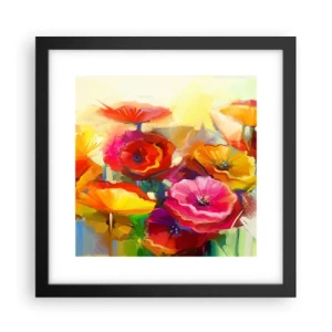 Plagát v čiernom ráme - Nielen červené - 30x30 cm