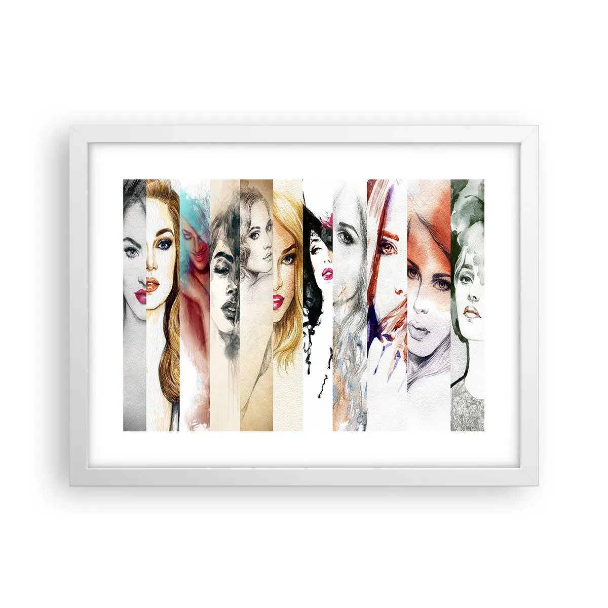 Plagát v bielom ráme - A vždy si to TY - 40x30 cm