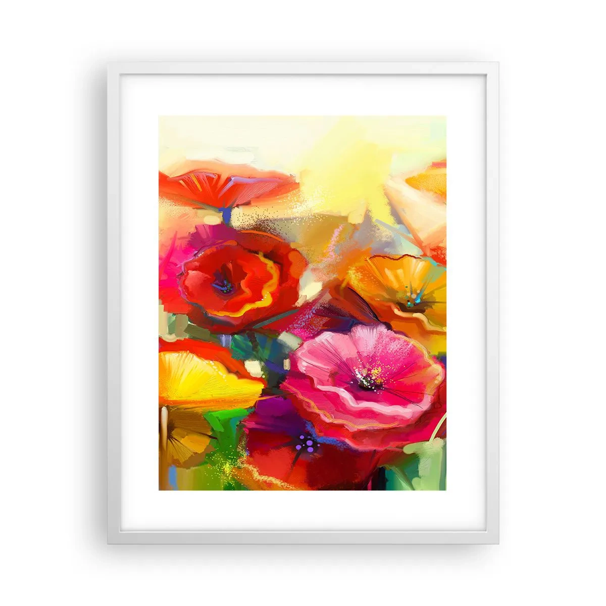 Plagát v bielom ráme - Nielen červené - 40x50 cm