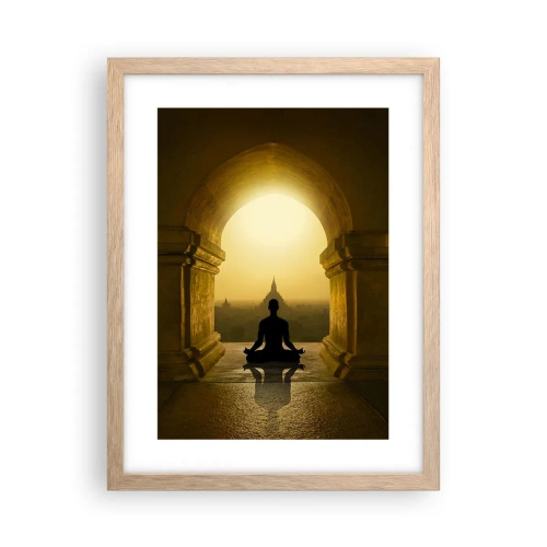 Plagát v ráme zo svetlého duba - Plná harmónia - 30x40 cm
