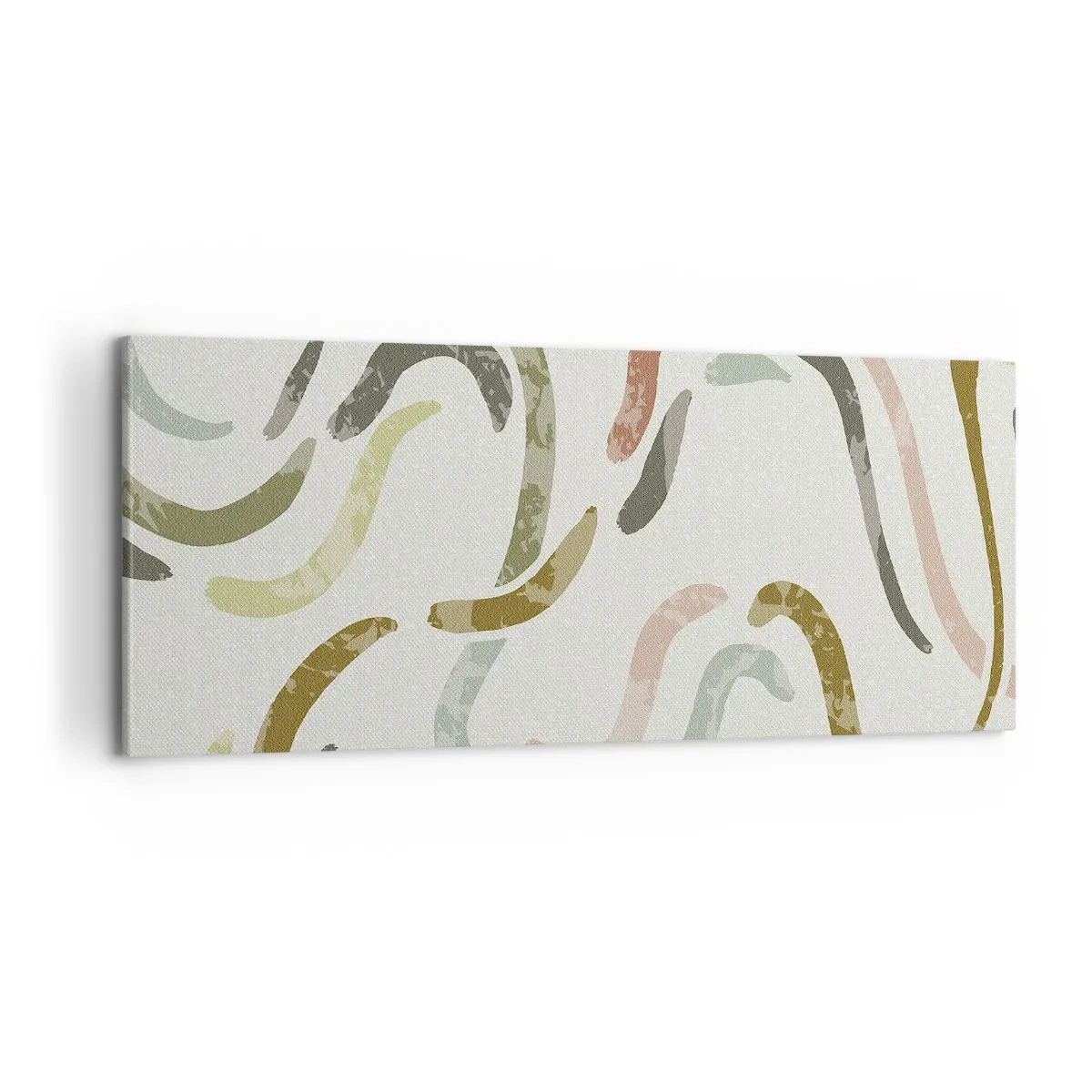 Obraz na plátne - Radostný tanec abstrakcie - 100x40 cm