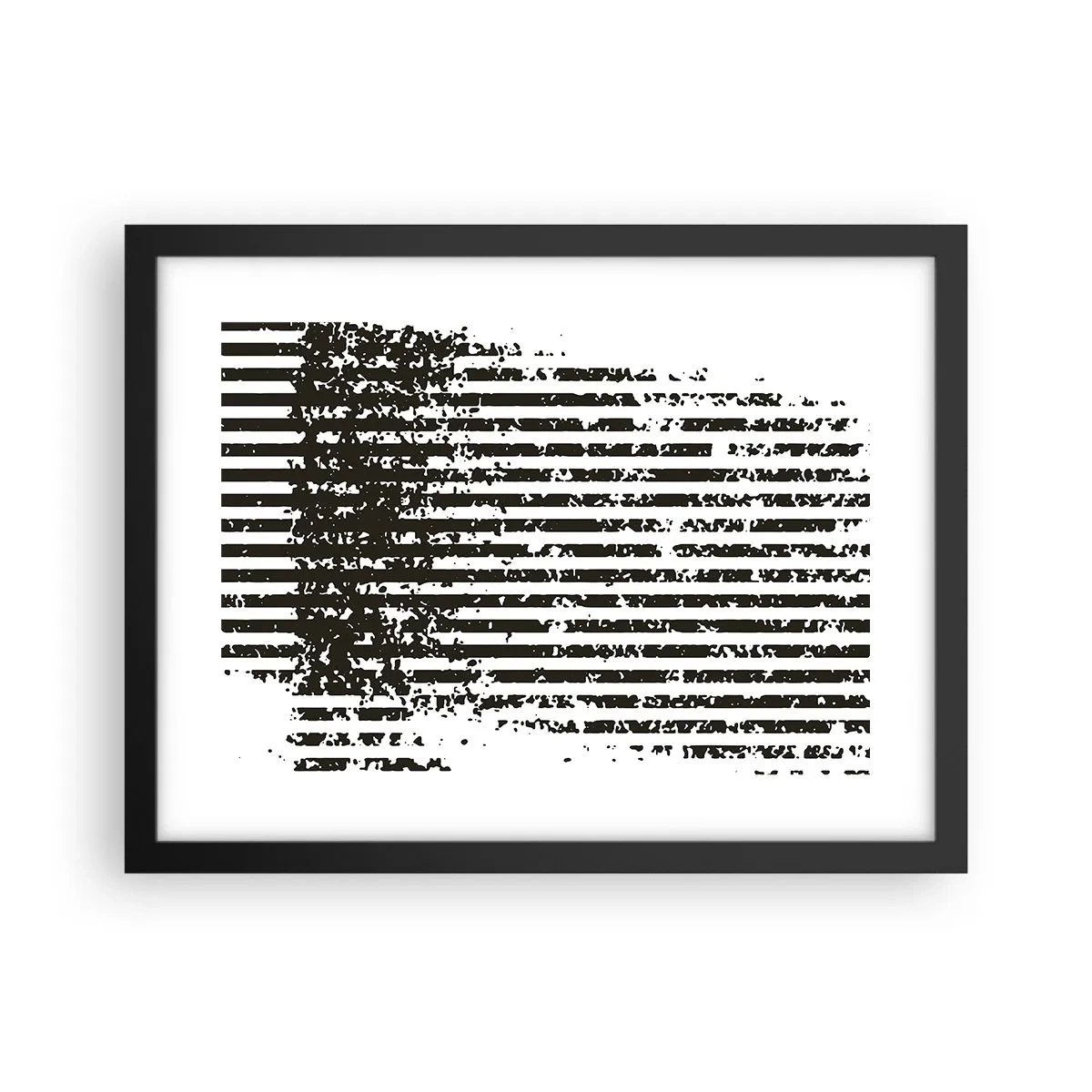 Plagát v čiernom ráme - Rytmus a šum - 40x30 cm