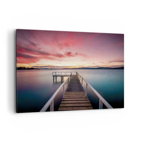 Obraz na plátne - Jemný plameň večera - 100x70 cm