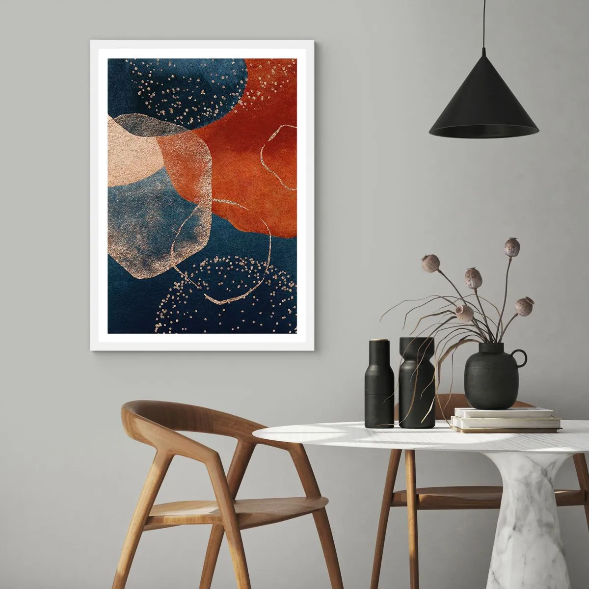 Plagát v bielom ráme - Ľahkosť bytia - 70x100 cm