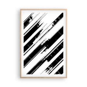 Plagát v ráme zo svetlého duba - Intenzívna a dynamická kompozícia - 61x91 cm