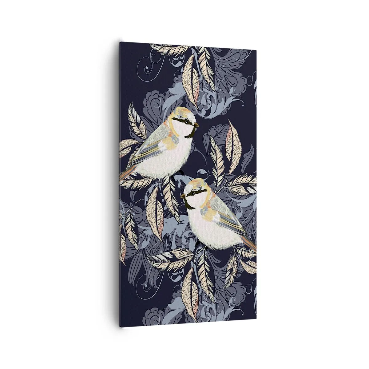 Obraz na plátne - Žltomodrá pieseň - 65x120 cm