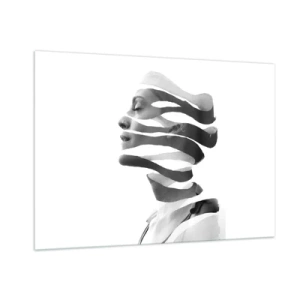 Obraz na skle - Surrealistický portrét - 100x70 cm