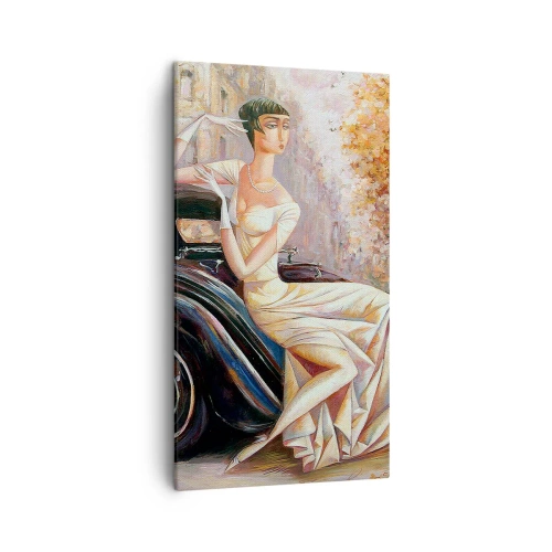 Obraz na plátne - Elegancia v retro štýle - 45x80 cm