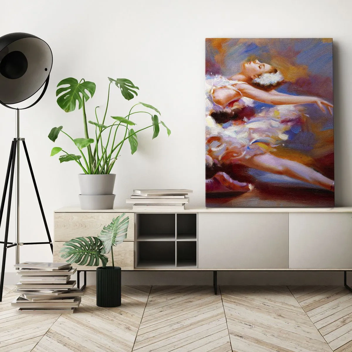Obraz na plátne - Labutia elegancia - 50x70 cm