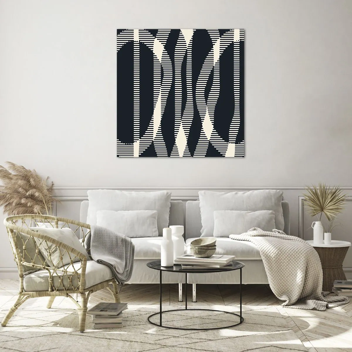 Obraz na skle - Pokus o prelomenie temnoty - 50x50 cm