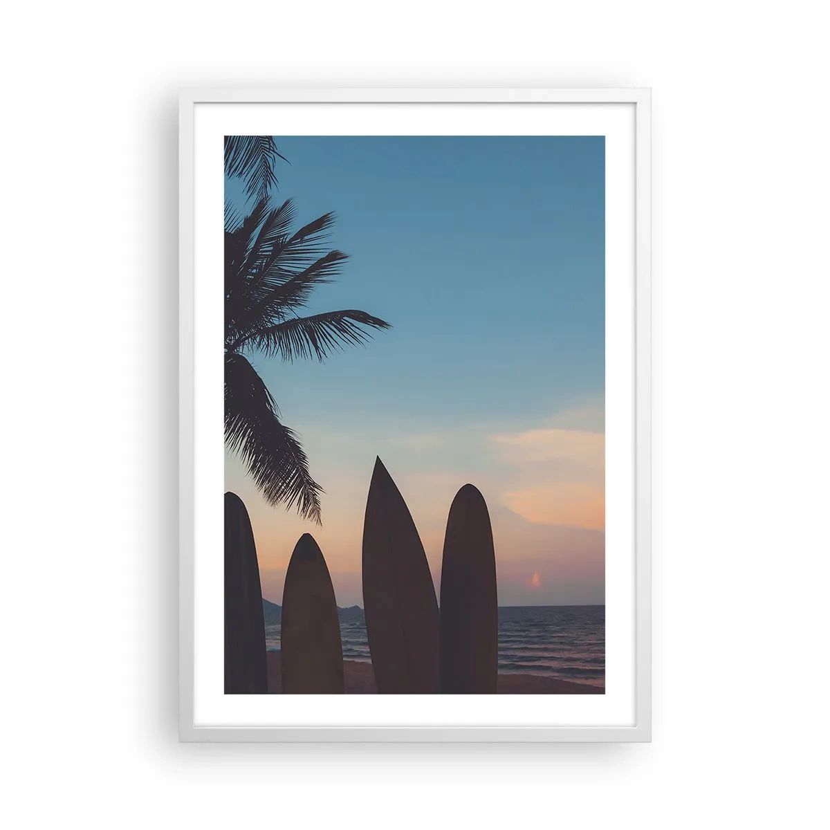 Plagát v bielom ráme - Zajtra bude tiež zábava - 50x70 cm