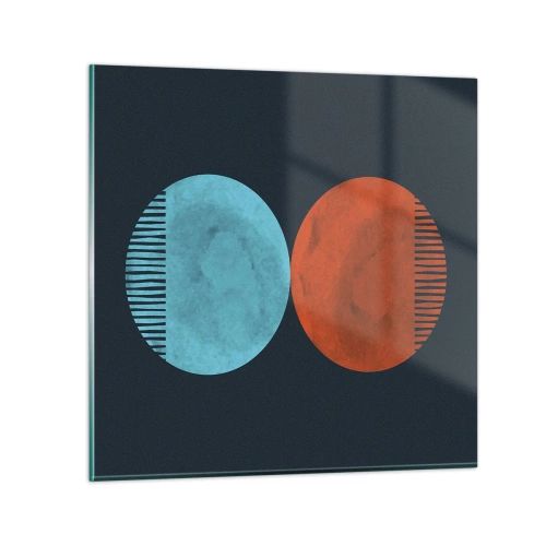 Obraz na skle - Iba geometria? - 60x60 cm