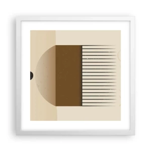 Plagát v bielom ráme - Rôzne stavy - 40x40 cm