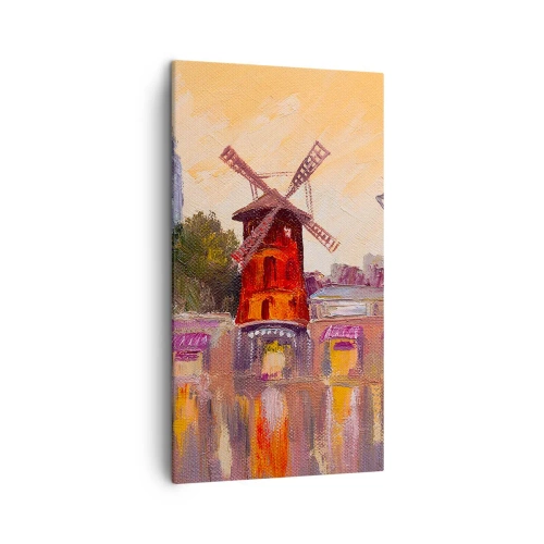 Obraz na plátne - Parížske ikony – Moulin Rouge - 45x80 cm