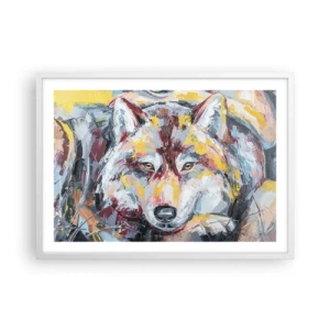 Plagát v bielom ráme - Pokoj medzi blízkymi - 70x50 cm