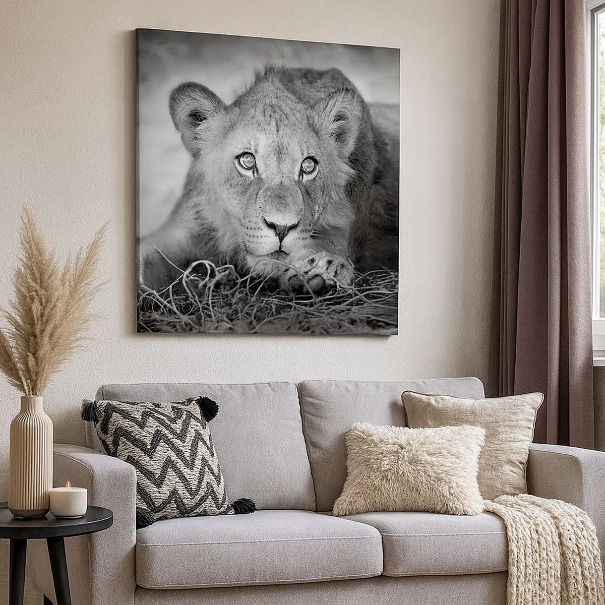 Obraz na plátne - Kráľovské šteňa - 30x30 cm