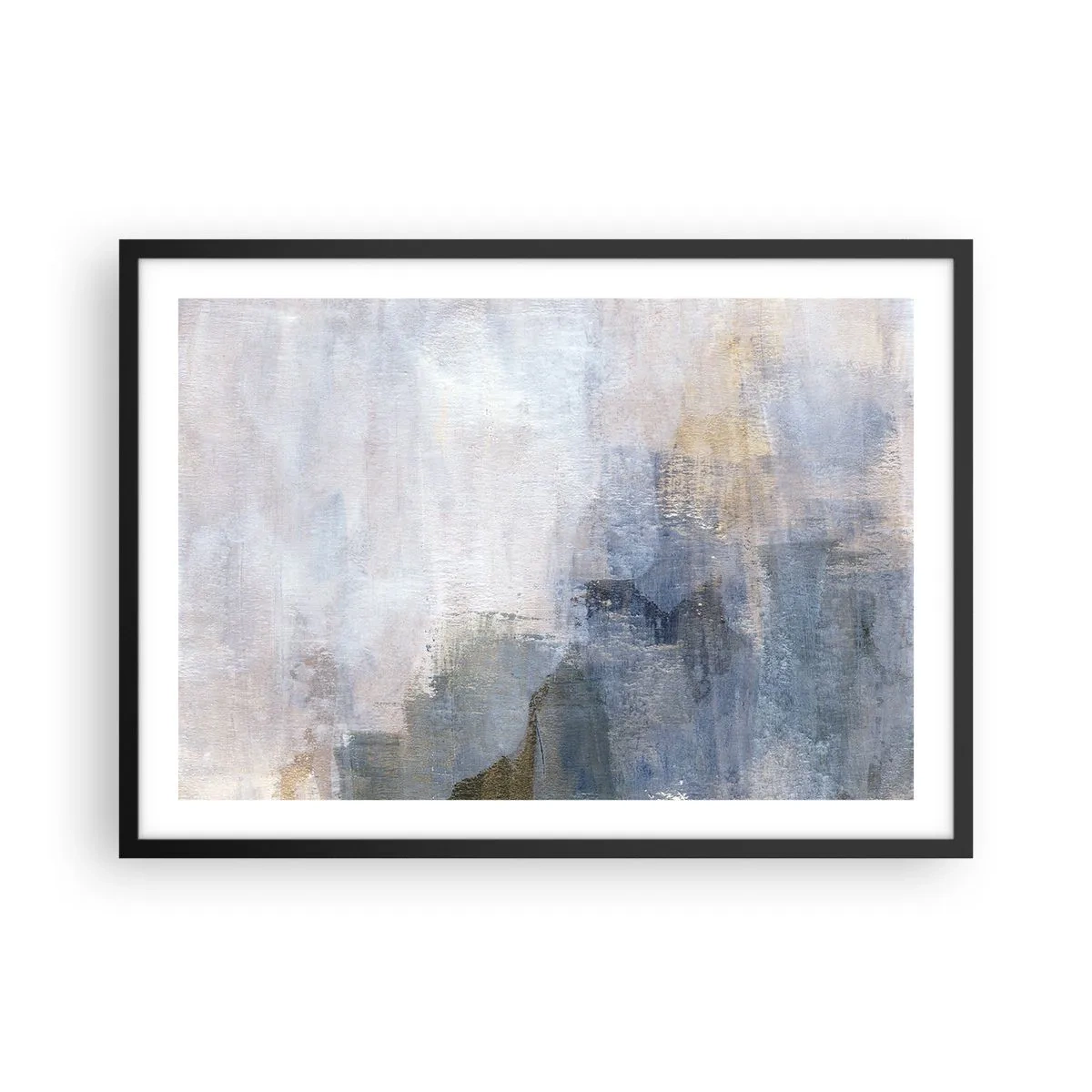 Plagát v čiernom ráme - Tóny a akordy farieb - 70x50 cm
