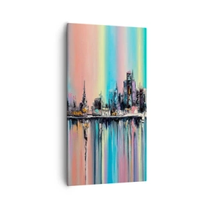 Obraz na plátne - Nočný prúd svetla - 55x100 cm