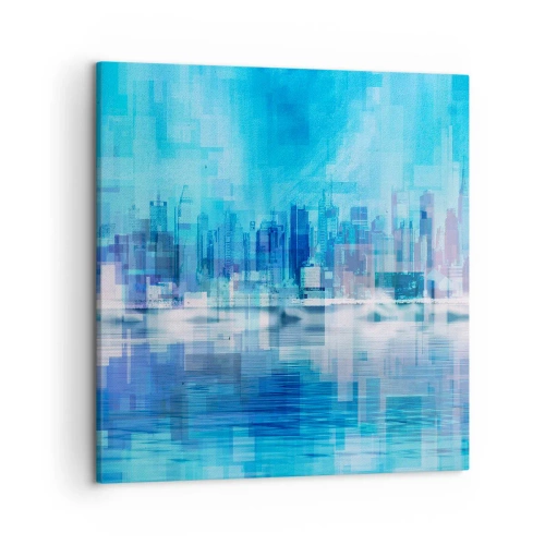 Obraz na plátne - Utopené v modrej - 50x50 cm