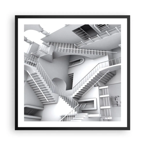 Plagát v čiernom ráme - Paradoxy prostoru - 60x60 cm