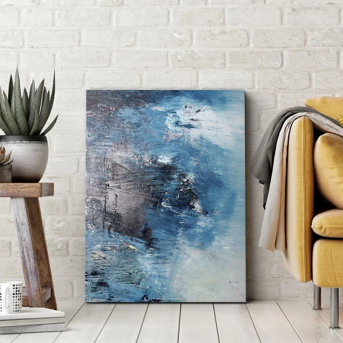 Obraz na plátne - Rapsódia v modrom - 50x70 cm