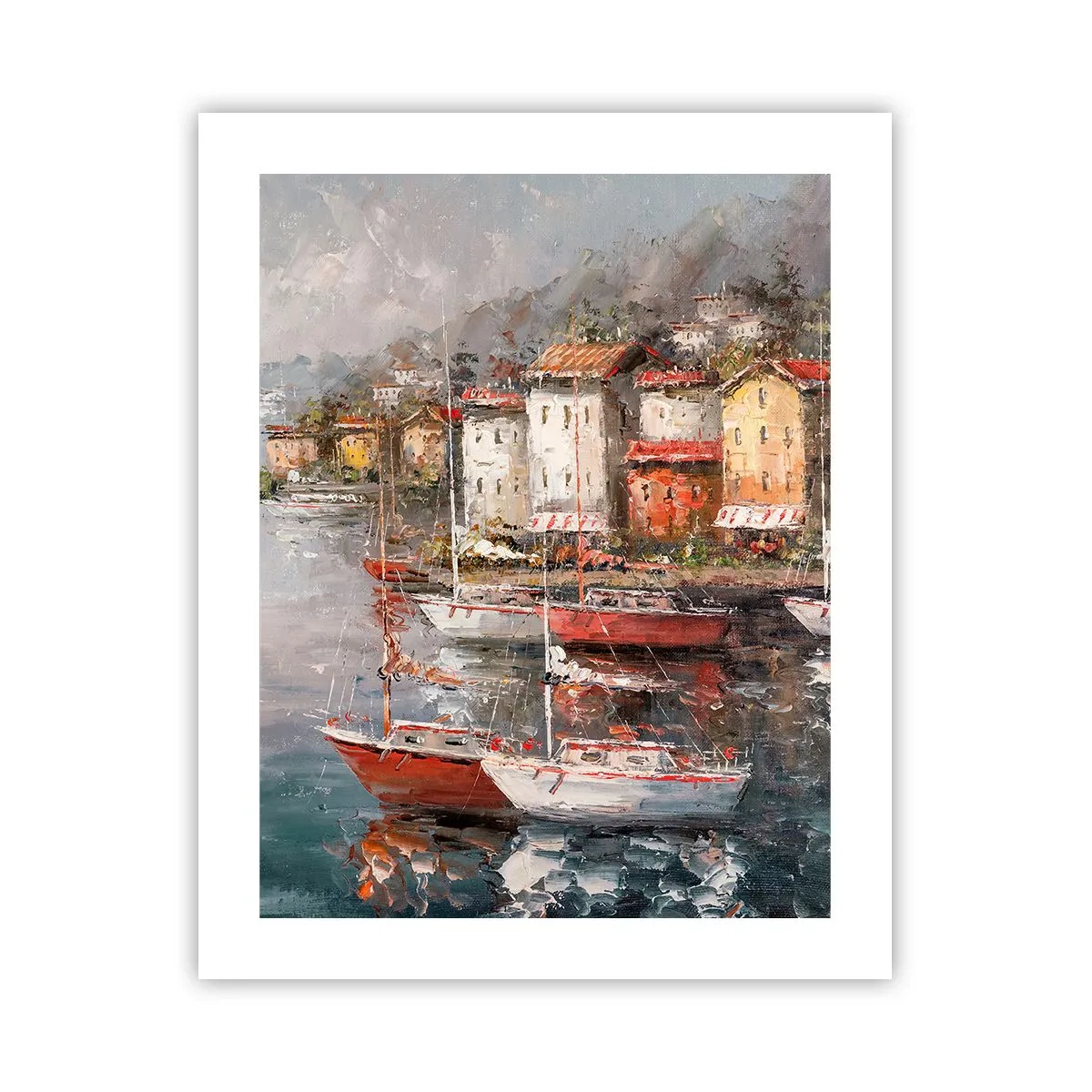 Plagát - Romantický prístav - 40x50 cm