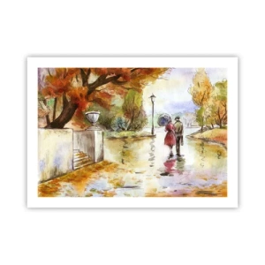 Plagát - Romantická jeseň v parku
 - 70x50 cm
