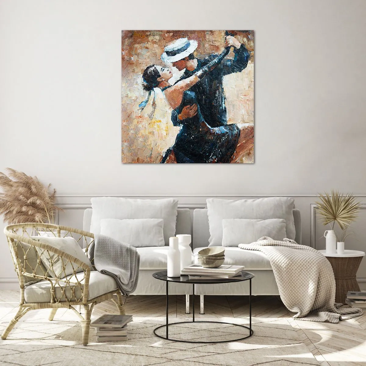 Obraz na skle - A la Rudolf Valentino - 30x30 cm