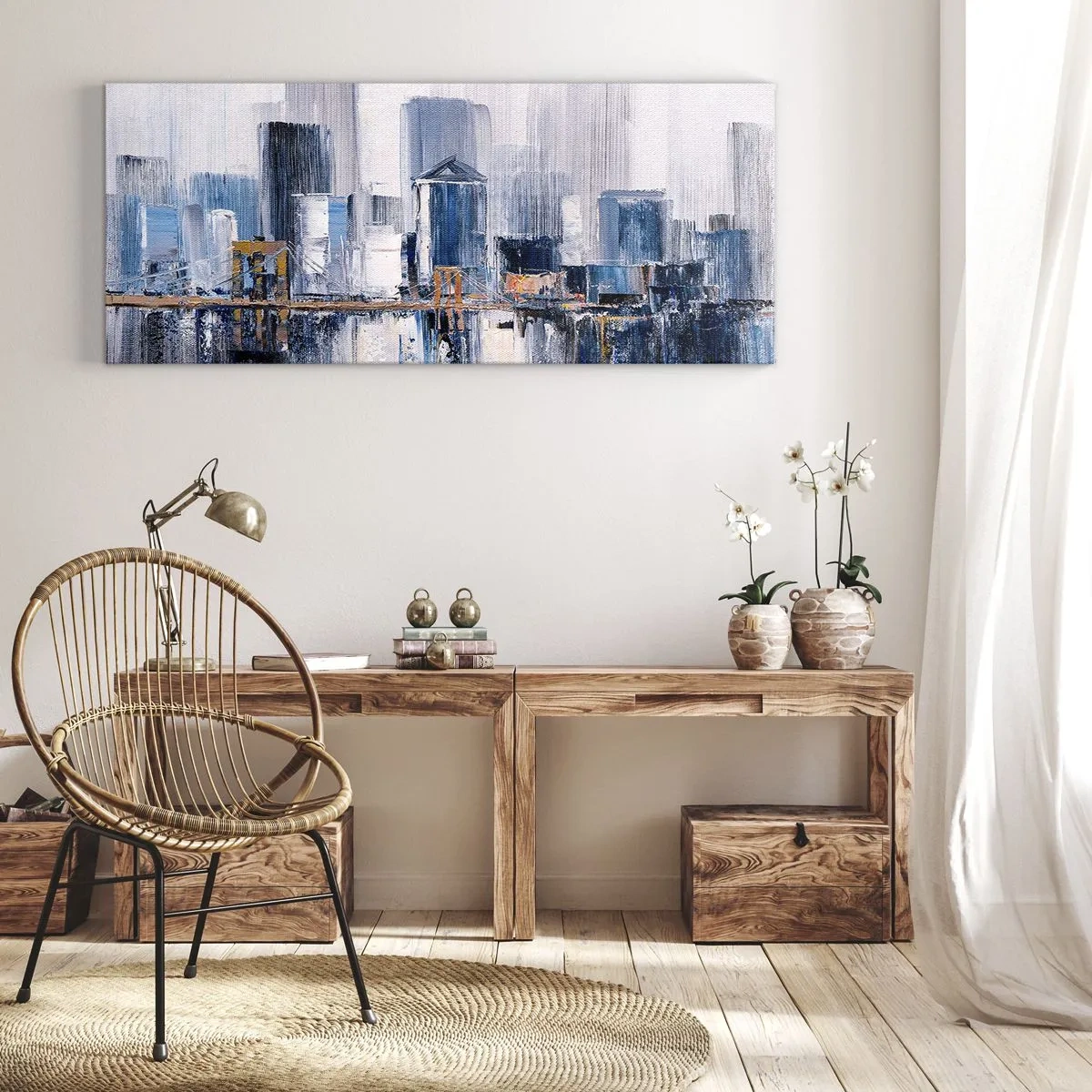 Obraz na plátne - Newyorská impresia - 100x40 cm