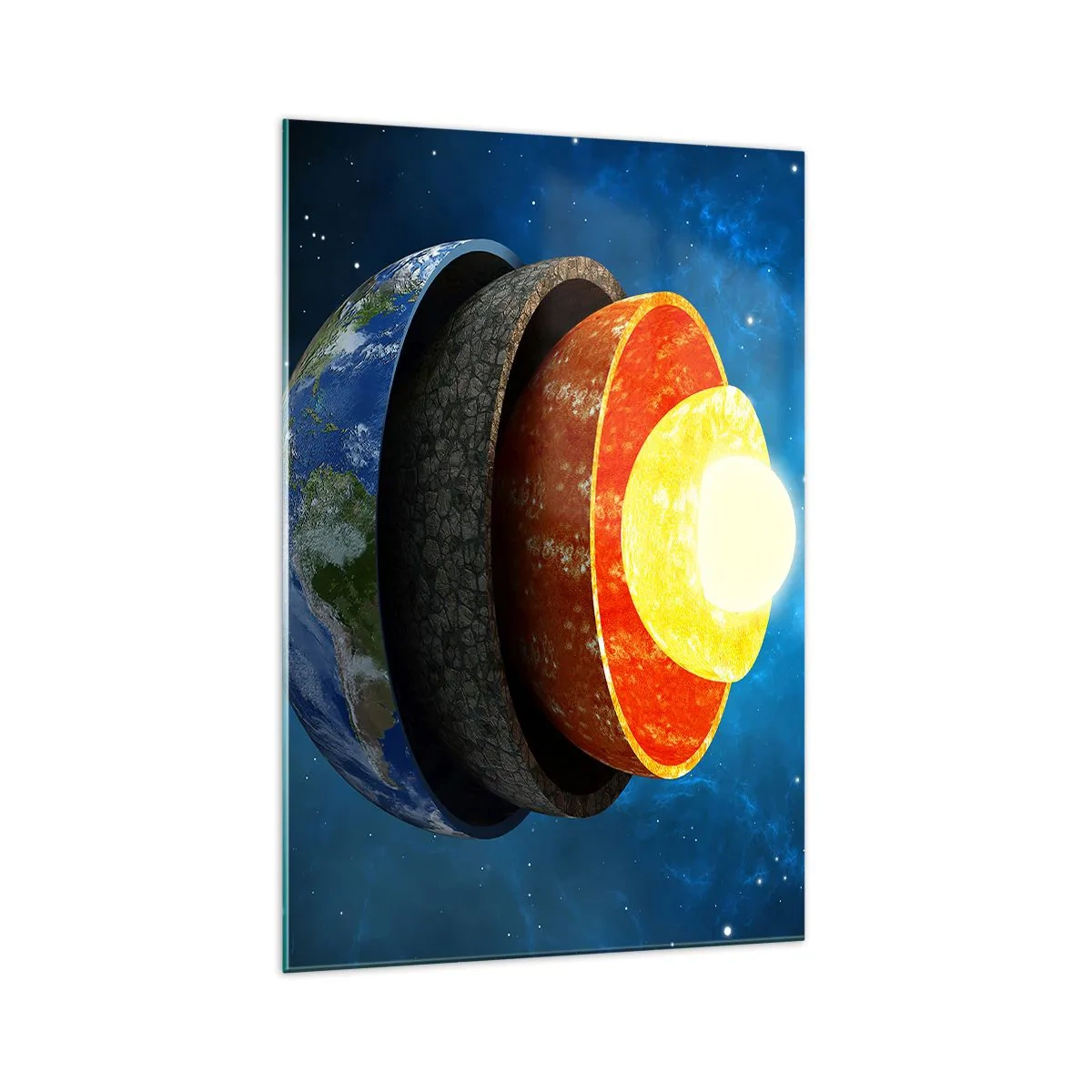 Obraz na skle - Výprava do stredu Zeme - 70x100 cm