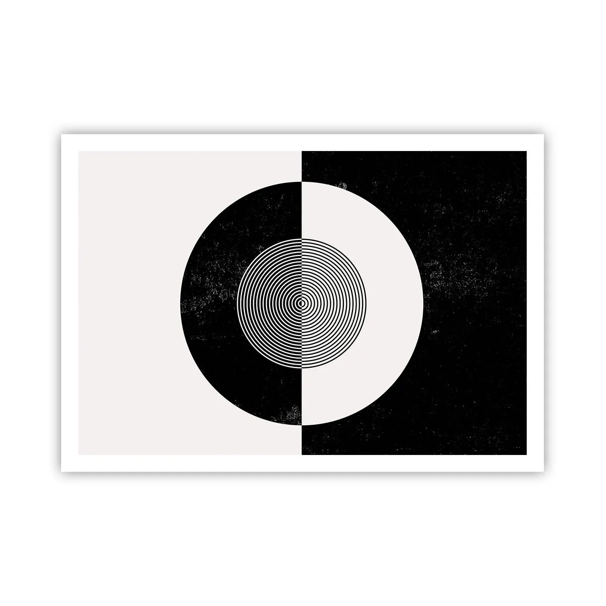 Plagát - Harmónia v čiernej a bielej - 100x70 cm