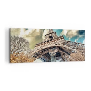 Obraz na plátne - A na jeseň v Paríži… - 120x50 cm