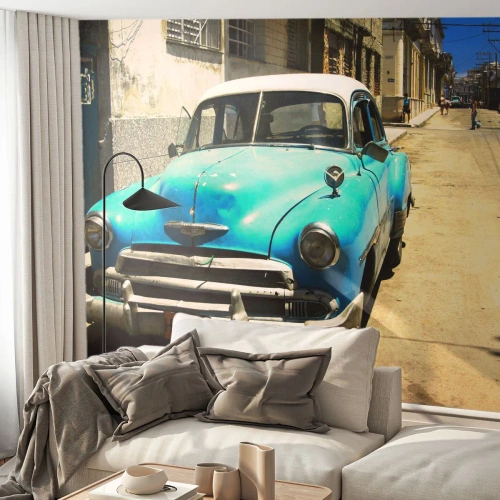 Fototapeta Premium Sand - Evviva Cuba! - Automobilový priemysel, Auto, Kuba - 100x70 cm