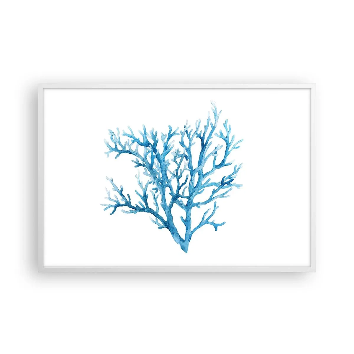 Plagát v bielom ráme - Morský filigrán - 91x61 cm