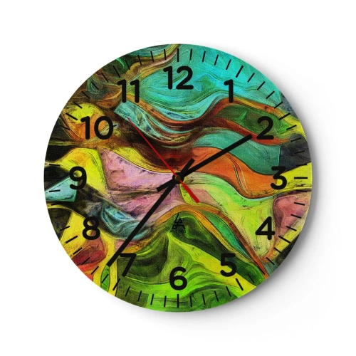 Nástenné hodiny - Pohyb je život - 40x40 cm