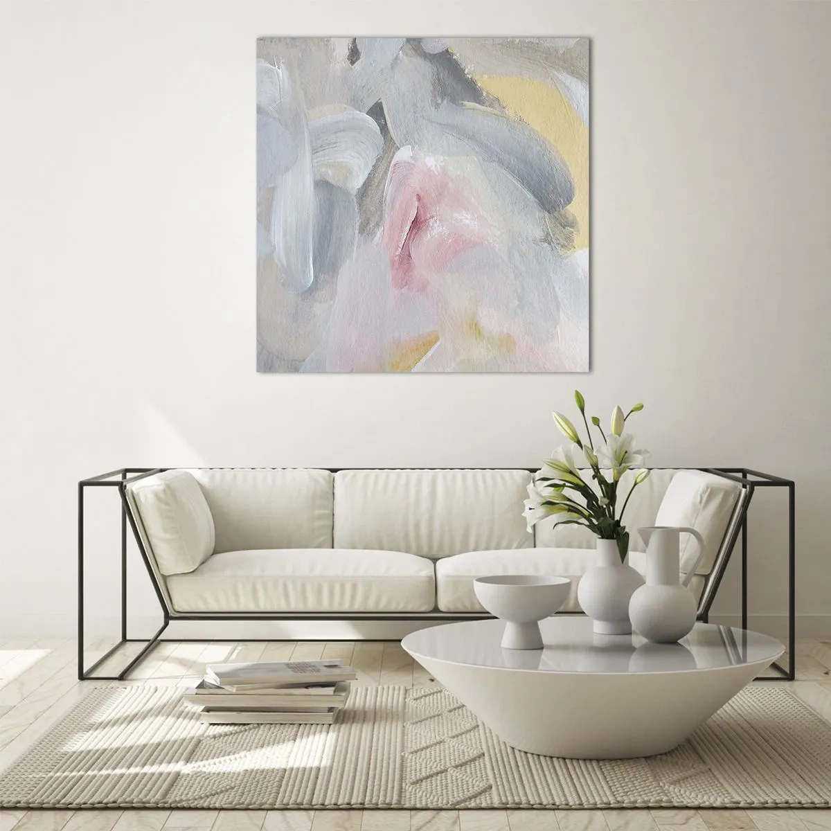 Obraz na skle - V pastelovom svete - 40x40 cm